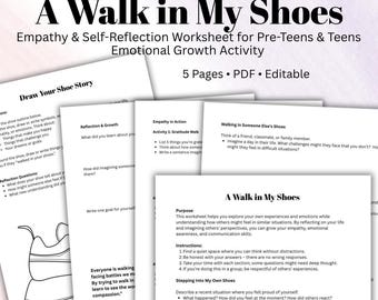 Empathy Worksheet for Teens: Self-Reflection & Emotional Growth (PDF)