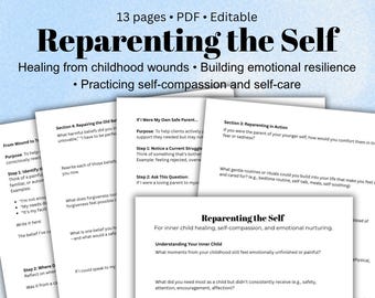 Inner Child Healing Worksheet: Reparenting the Self (PDF)