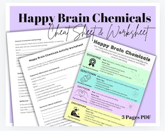 Happy Brain Chemicals Worksheet, Mood Boosters (PDF)