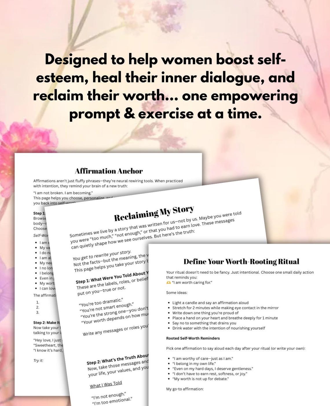 Self-love Journal Prompts for Women: Confidence Inner Healing Build ...