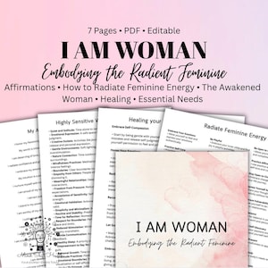 Guía de sanación de la energía femenina, Afirmaciones de "Yo soy mujer" (PDF)