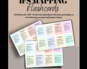 IFS Mapping Flashcards: Internal Family Systems Therapy Tool (PDF)