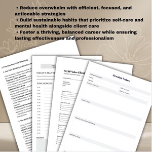 May include: A printable worksheet with the title "SOAP Notes Client" and "Session Notes". The worksheet is designed for therapists or counselors to document client information, session notes, and a plan for next sessions.
