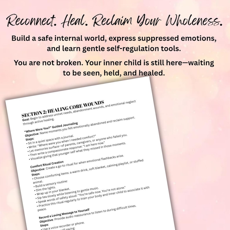 Inre barns läkning och självåtervinning Steg-för-steg-guide för copingfärdigheter Emotionell läkning och återkoppling bild 3