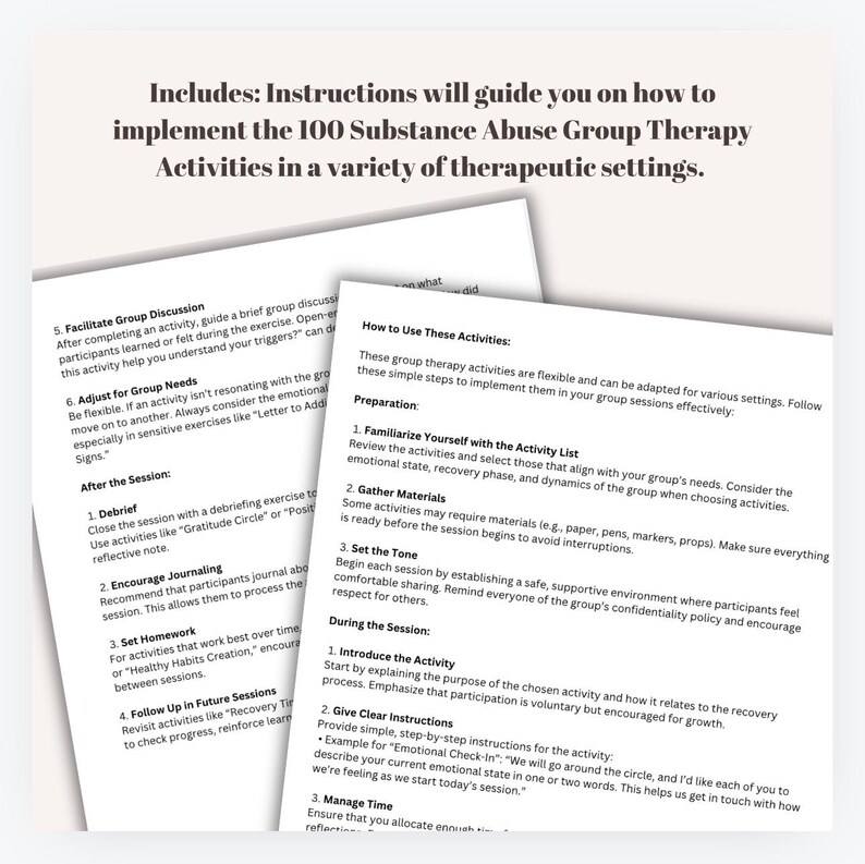 Groepstherapieactiviteiten middelenmisbruik: ondersteuning bij herstel (digitale download) afbeelding 4