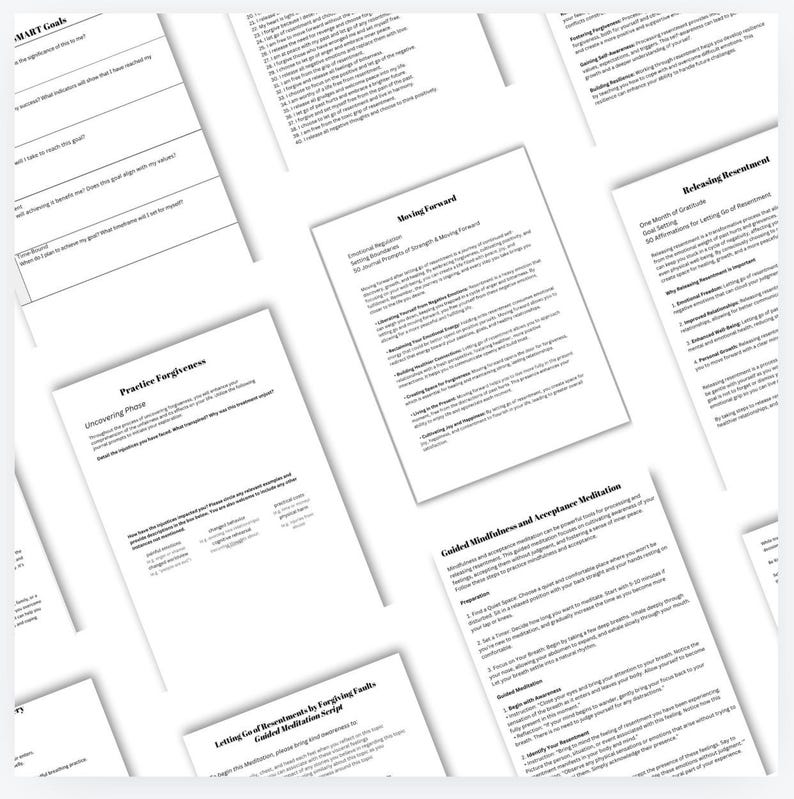 Letting Go of Resentment Workbook for Guided Exercises to Release Feelings Emotional Regulation image 9