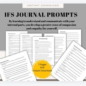 IFS Mein Teile-Journal IFS-Kartierung Prompts Internes Familiensystem Teile erkunden Therapie Handout Emotionale Regulierung Konflikt zwischen Teilen