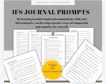 Diario di terapia delle parti IFS: suggerimenti per l'auto-mappatura (PDF)