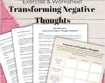 Negative Thought Reframing Worksheet: Thought Disruption Exercise (PDF)