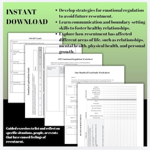 Letting Go of Resentment Workbook for Guided Exercises to Release Feelings Emotional Regulation image 3