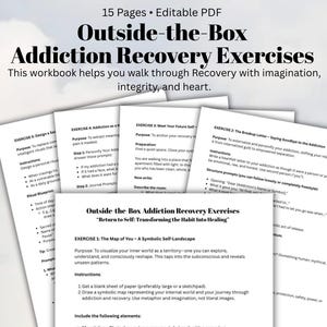 Książka ćwiczeń Creative Recovery 10 ćwiczeń duchowych wspomagających leczenie uzależnień Emocjonalne i duchowe odzyskiwanie