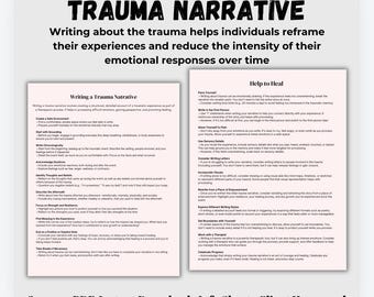 Trauma Narration Arbeitsblatt: Erholung, Resilienz & Empowerment (PDF Download)