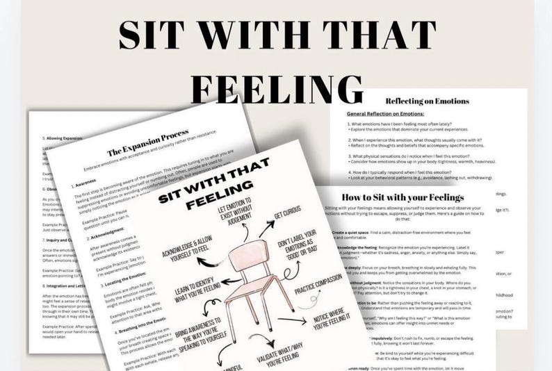 Sitta med våra känslor – Verktygspaket för känslor: Guide till självkännedom om känslor (PDF, PNG) bild 1