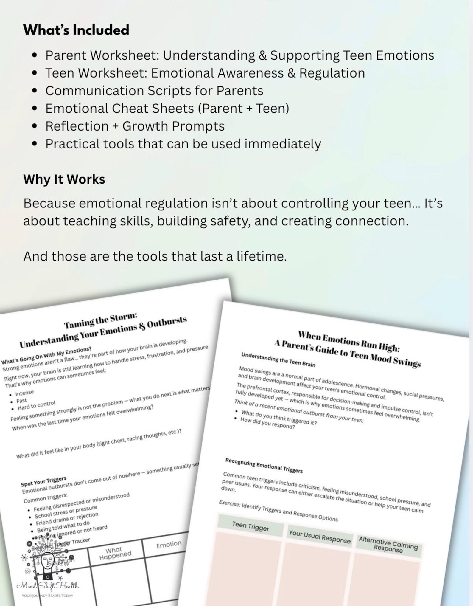 Parent Teen Communication Toolkit, Emotional Regulation Mood Swings ...