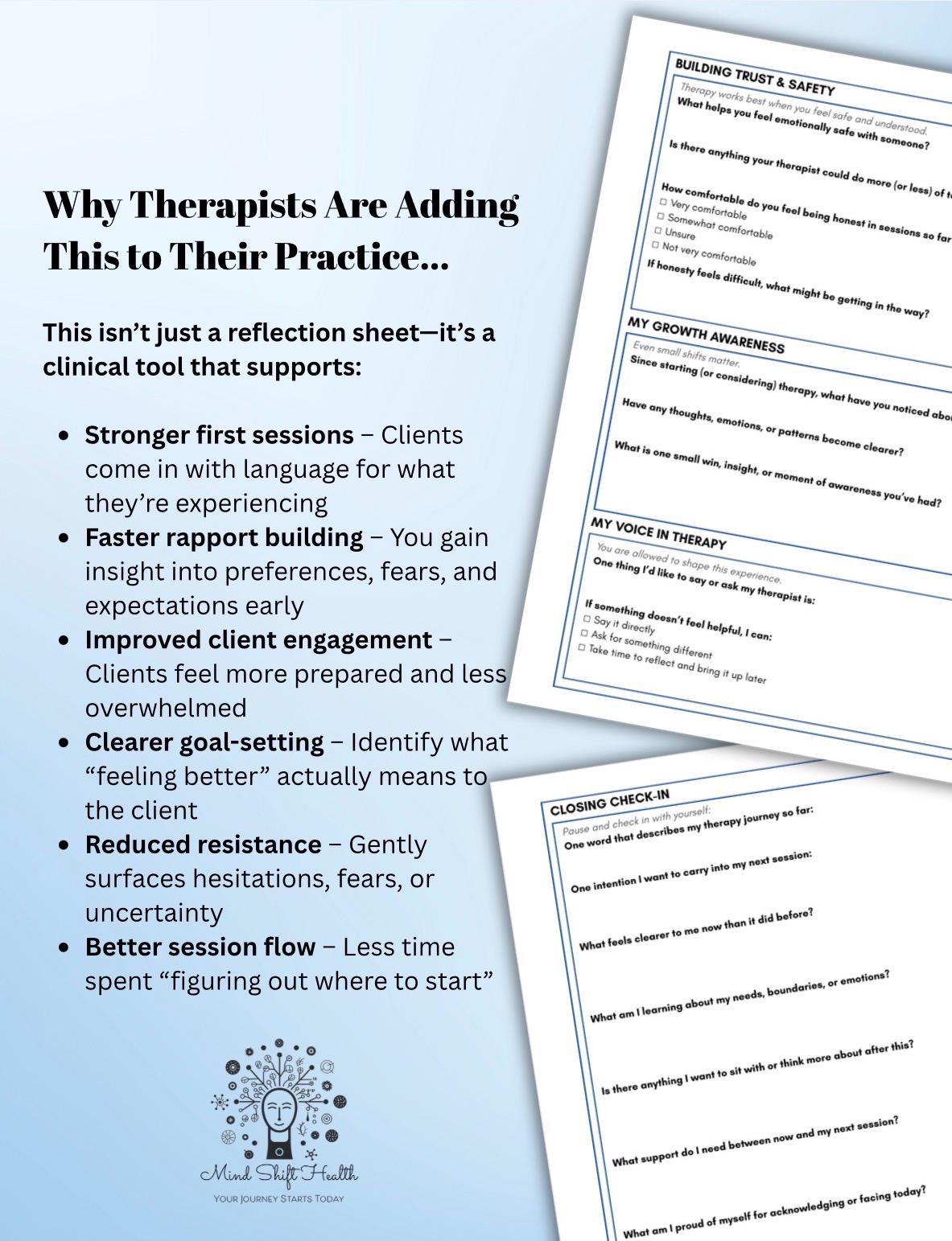 Therapy Session Expectations Worksheet for New Clients (PDF) - Etsy