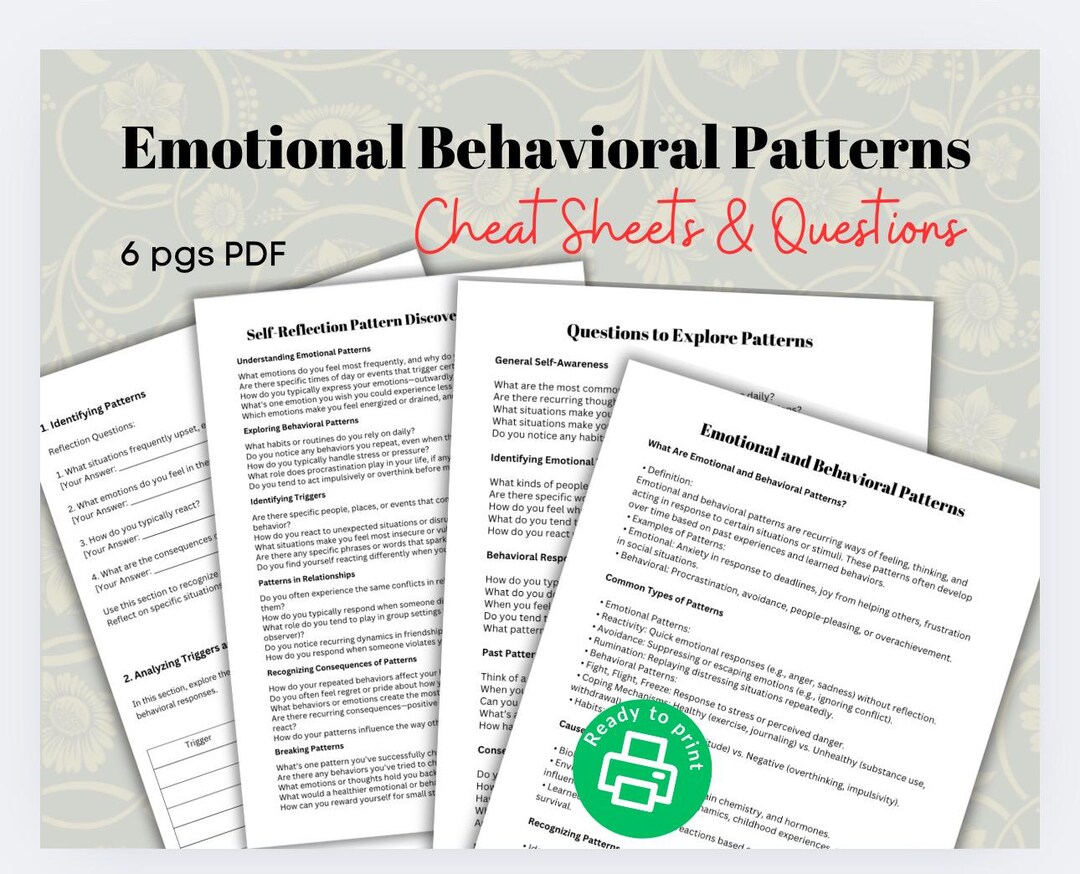 Identify Triggers and Behavior Patterns Causing Dysregulation Managing ...