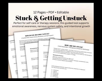 Getting Unstuck Workbook: Mental Health, Self-Care (PDF)