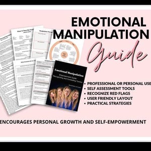 Manipulation des émotions dans les relations Cahier d'exercices du thérapeute sur les relations toxiques et abusives