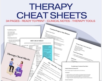Therapy Cheat Sheets Therapy  session scripts Therapy Progress Notes Psychotherapy Notes Progress Template Therapy Tools Clinical Notes