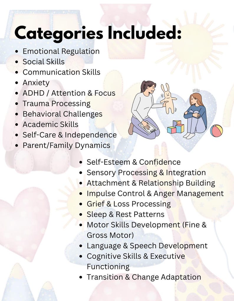 Child Therapy Progress Notes Editable Childrens Counseling Tool ...