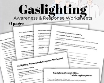 Gaslighting Worksheet Awareness and Responses Mental Health Challenging Relationships