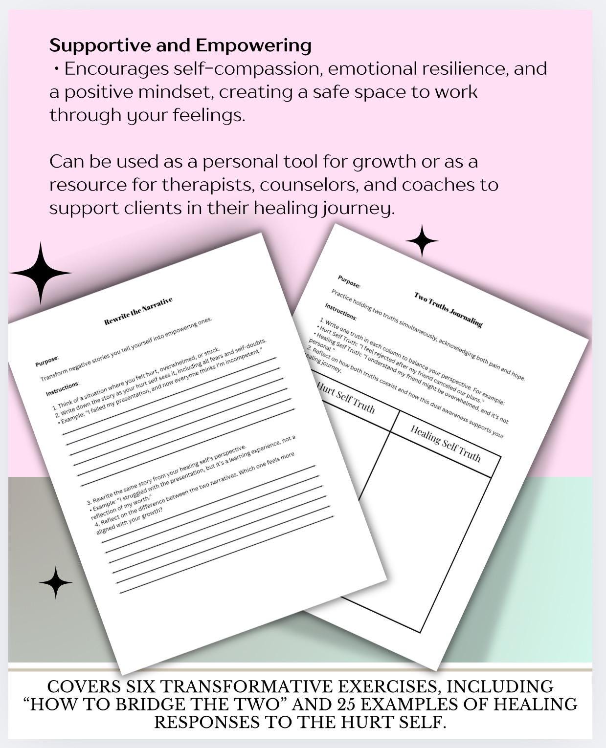 Self-compassion Workbook PDF Emotional Healing Journal, Mindfulness ...