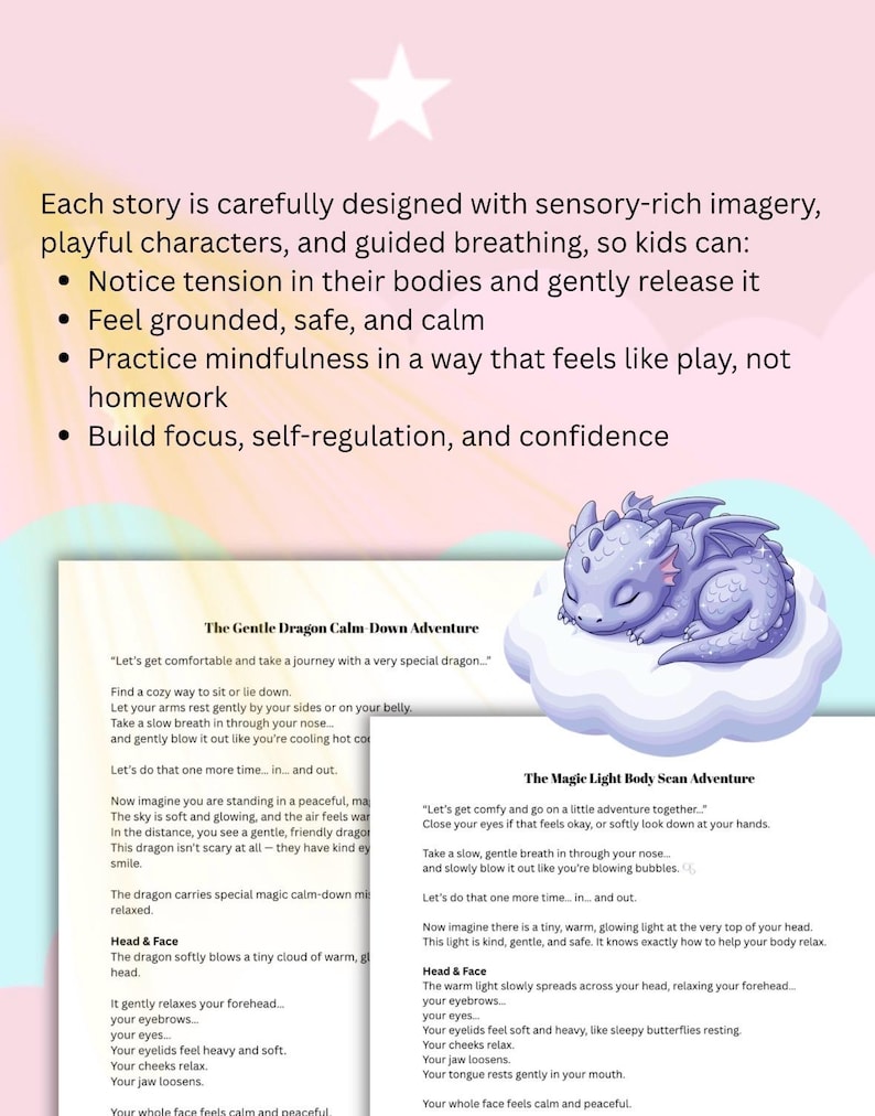 Children's Guided Meditation Scripts, Body Scan Stories for Anxiety ...