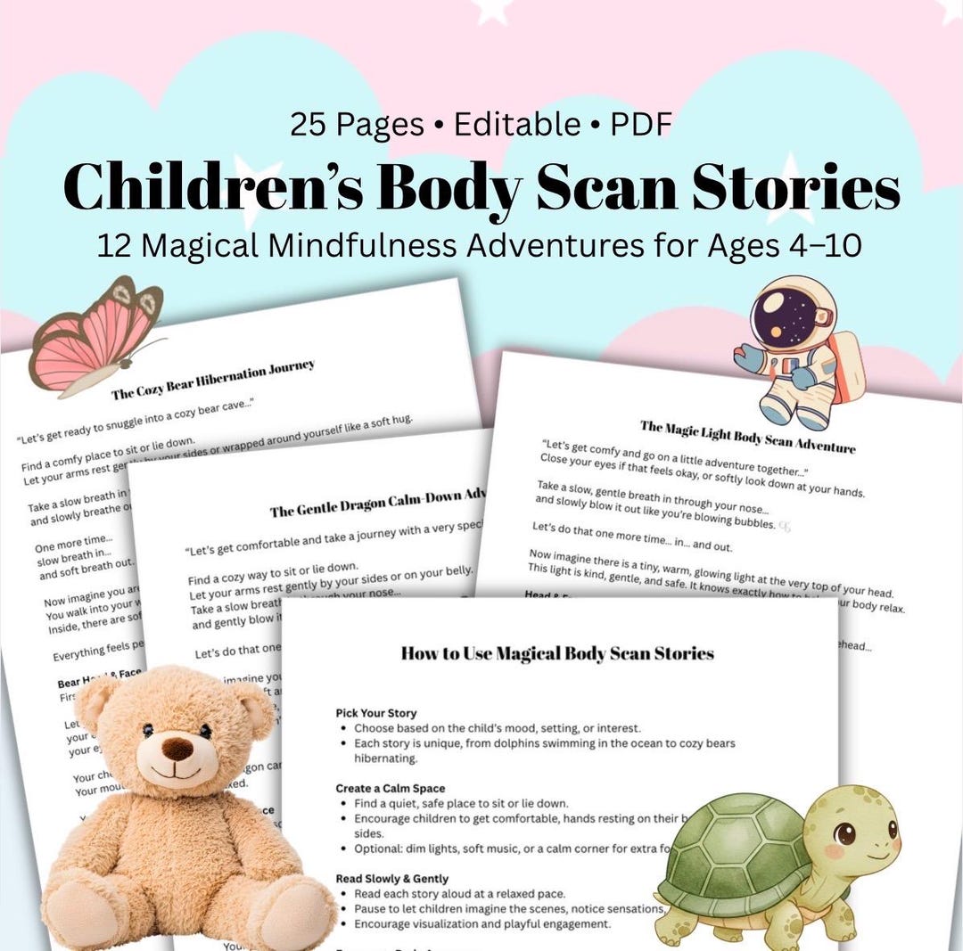 Children's Guided Meditation Scripts, Body Scan Stories for Anxiety ...