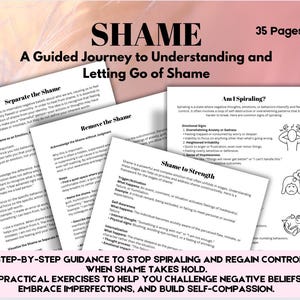 Shame Workbook Stages of Shame Understanding Shame and How to Move on from it Therapy Resource Coping Skills Shame Worksheets