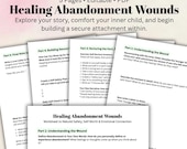 Healing Abandonment Wounds Worksheet Inner Child Journal Prompts  Self-Healing Therapy Workbook Trauma Recovery PDF