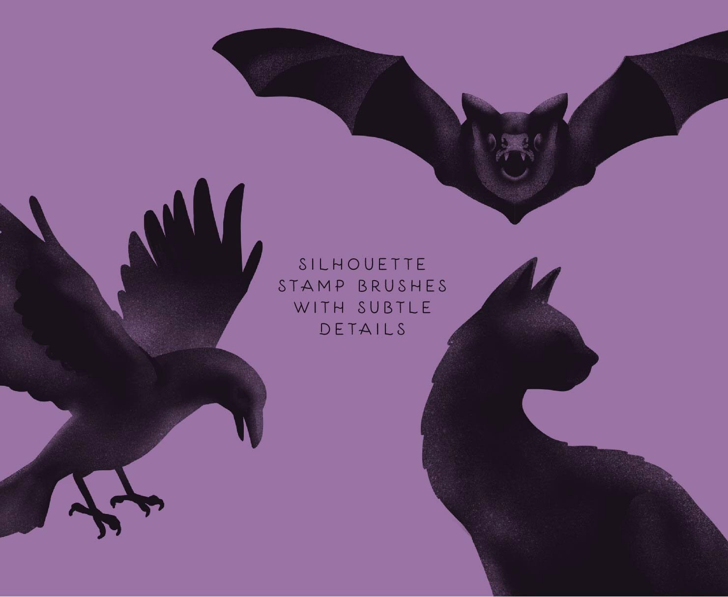 Halloween Procreate Stamp Set – 100+ Brushes With Pumpkins, Bats ...