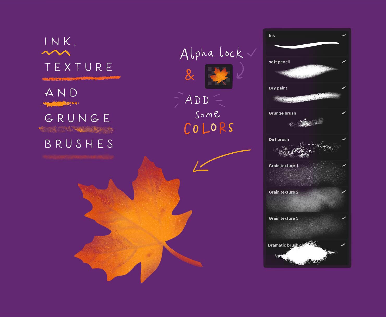Halloween Procreate Stamp Set – 100+ Brushes With Pumpkins, Bats ...