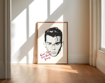 Impresión artística inspirada en la película Crybaby / Póster de Johnny Depp y Wade Walker
