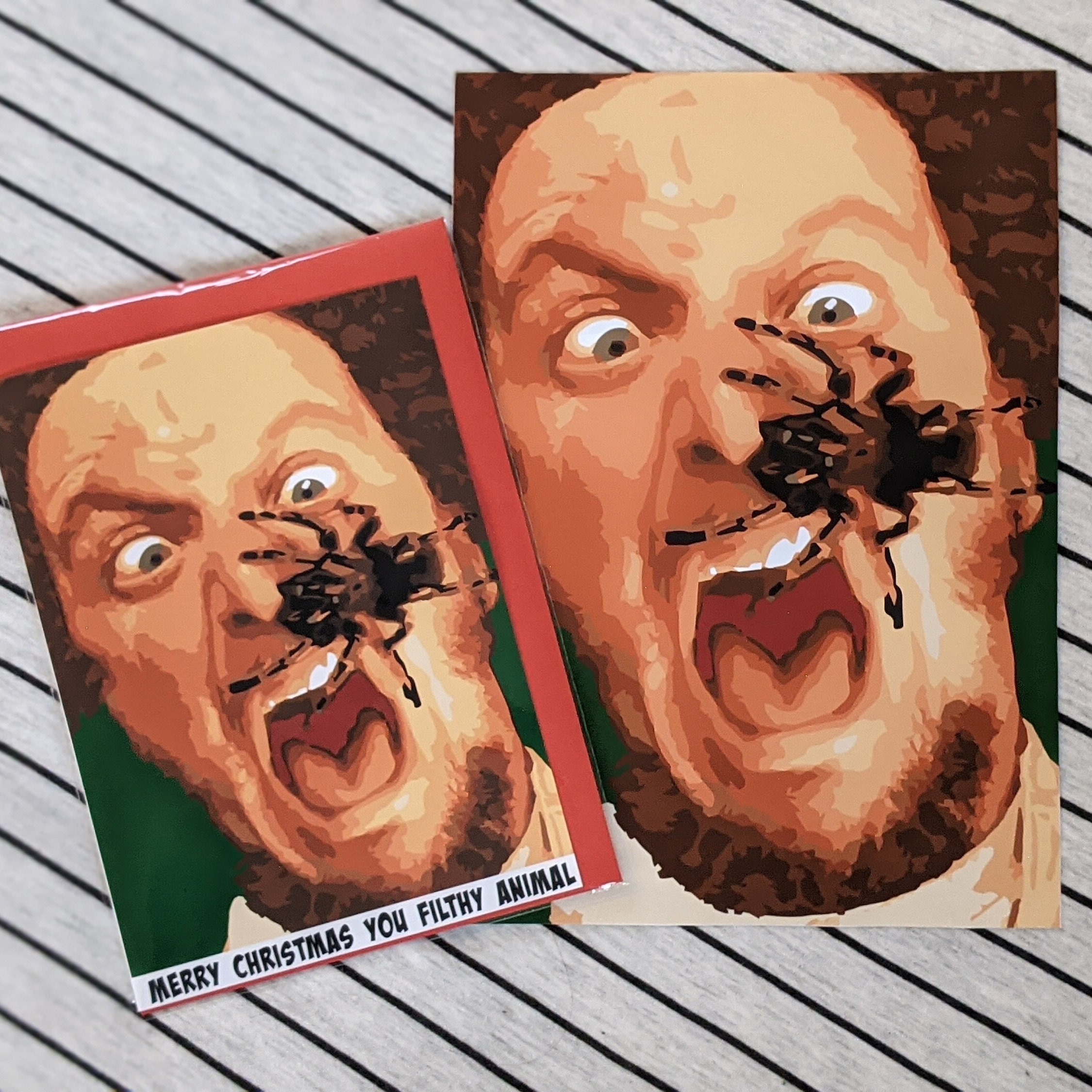 Home Alone Inspired 'marv & Spider' Art Print | Retro Christmas