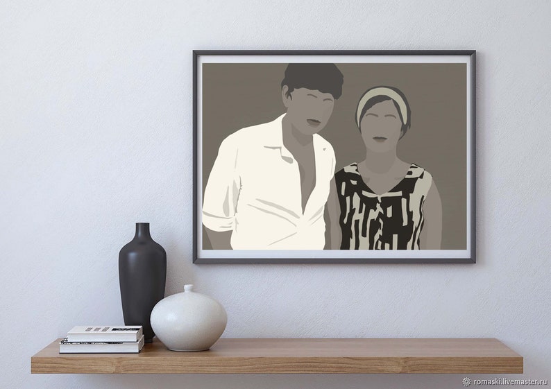 Portrait from Photo Custom Faceless Custom Portrait By Photo Faceless portrait Custom Digital portrait Minimalist Digital Portrait