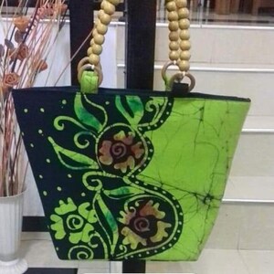 Batik Baumwolltasche, Original Design Schultertasche, Handtasche, lässige Taschen, große Bürotasche, Trending Frauen Mode