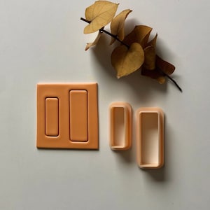 Huggie Rund Rektangel - Polymer Clay Cutter / Smyckesverktyg / Örhängestillverkning / Polymer Clay Tools / Europa / Örhängesutskärare / Lerutskärning