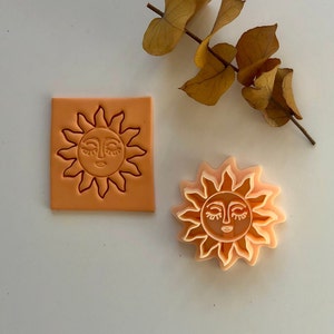 Sun w/ Face -  Polymer Clay Cutter / Jewellery Tools / Earring Making / Polymer Clay Tools / Europe / Earring Cutter / Clay
