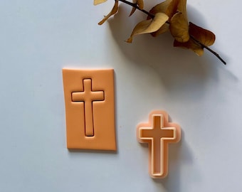 Kreuz - Ausstecher / Schmuck Werkzeuge / Ohrring Herstellung / Werkzeuge aus Polymer Clay / Europa / Ohrring Ausstecher / Clay Cuttin