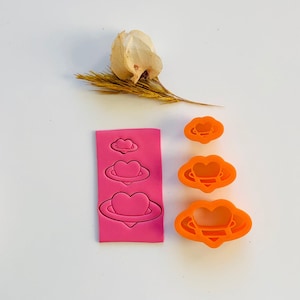 Love Planet -  Polymer Clay Cutter / Jewellery Tools / Earring Making / Polymer Clay Tools / Europe / Earring / Valentines
