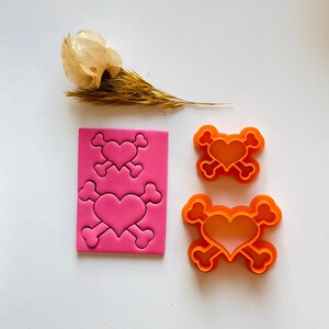 Heart Pirate -  Polymer Clay Cutter / Jewellery Tools / Earring Making / Polymer Clay Tools / Europe / Earring / Valentines