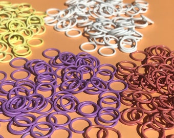 Colour Jump Rings - 10mm - 50 pieces - Jewellery Findings / Jewellery Tools / Earring Making / Polymer Clay Tools / Europe / Jewellery Craft