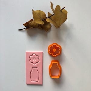 Boho Vase & Blume C - Cutter / Schmuck Werkzeuge / Ohrringe Herstellung / Werkzeuge aus Polymer Clay / Europa / Ohrring Cutter