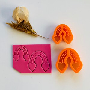 Valentines Rainbow -  Polymer Clay Cutter / Jewellery Tools / Earring Making / Polymer Clay Tools / Europe / Earring / Valentines