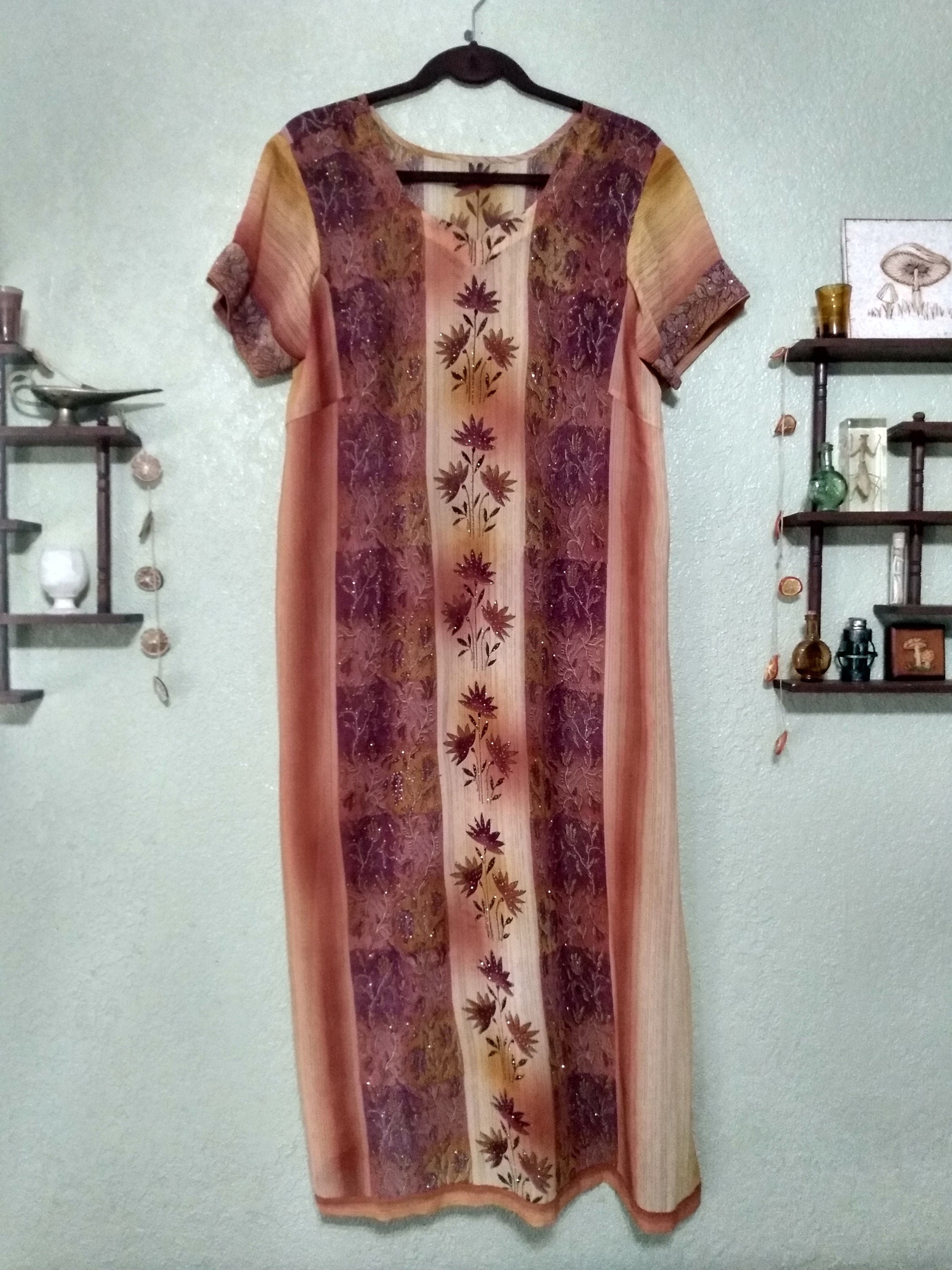 Long Flowy Lounge Dress . Slip Dress 