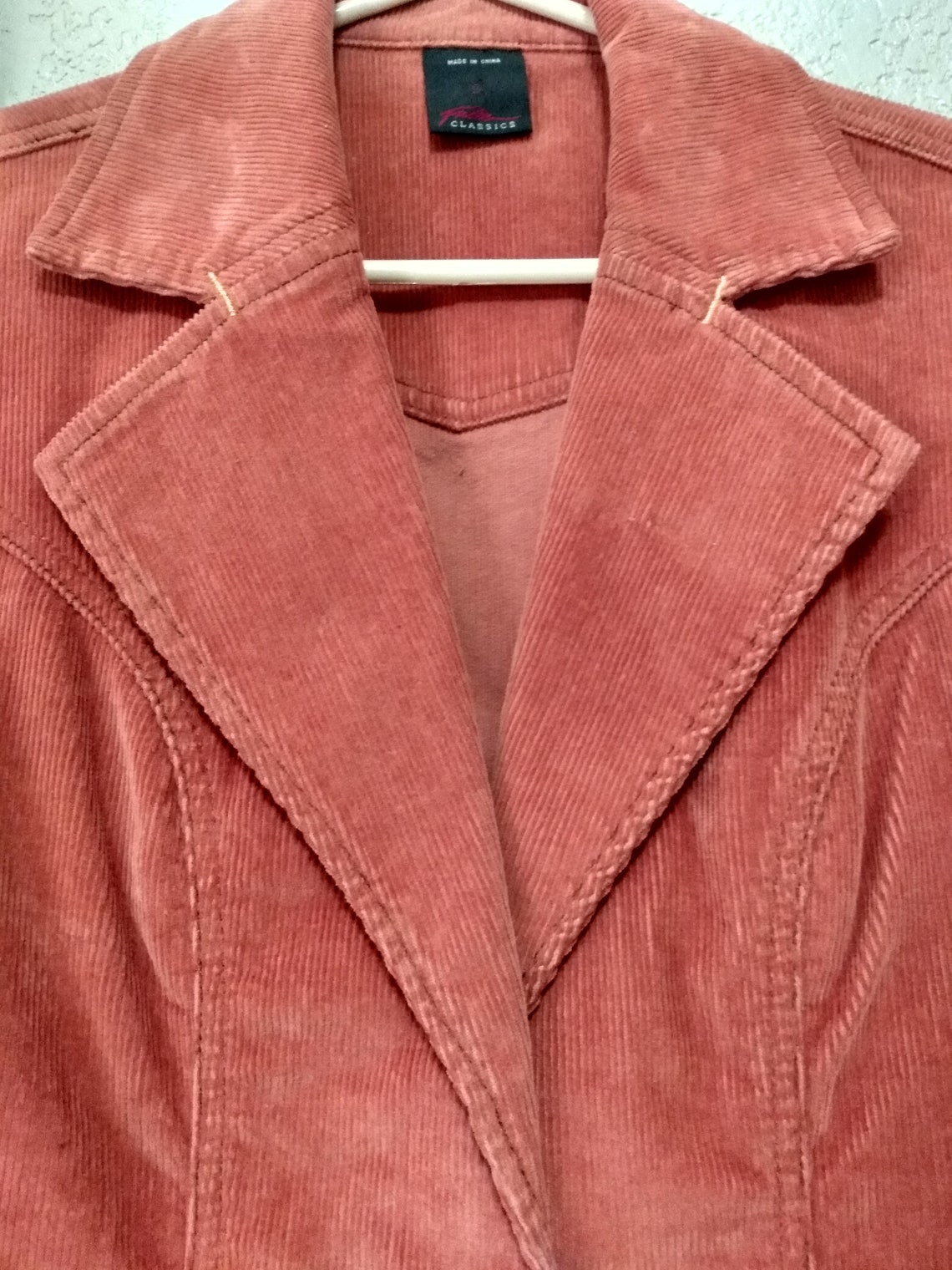 Burnt Orange Corduroy Jacket . Rust Orange Blazer . Size US | Etsy