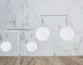 Snow Drift Earrings - Two Sizes