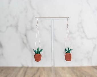 Snake Plant Earrings
