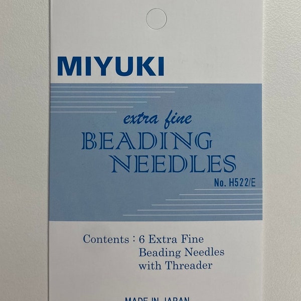 Beading Needles Miyuki Six Needle Pack Japanese