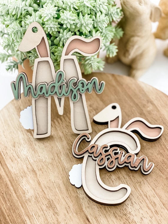 Easter basket tag, easter name tag, easter bunny, kids easter decor, Easter egg, easter decor, girl Easter, boy Easter, basket stuffer